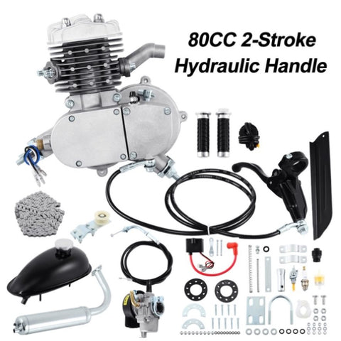 ZUN Hydraulic 80CC 2 Stroke Gas Petrol Engine Motor Kit Set Motorized Bike BicycleNo Shipping On 60267705