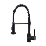 ZUN Commercial Black Kitchen with Pull Down Sprayer, Single Handle Single Lever Kitchen Sink W1932P171816