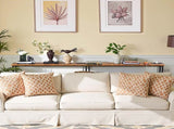 2 Pack 39.4" Narrow Console Sofa Table with Power Outlets and USB Ports, Long Couch Table with Metal 27547211