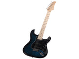 ST Stylish Electric Guitar with Black Pickguard Dark Blue 51696693