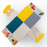 Multi functional rectangular block table - gray yellow W2181P156871