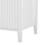 Featured Three-door Storage Cabinet with Metal Handles, Suitable for Corridors, Entrances, Living 08722492