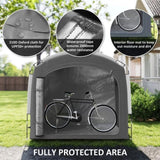 Dark Gray Bike Storage Shed Tent for 3-4 Bicycles 16118093