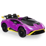 ZUN 12V Battery Powered Ride On Car for Kids, Licensed Lamborghini, Remote Control Toy Vehicle with W2181P160393