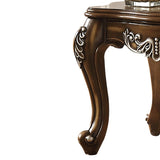 Antique Oak End Table with Queen Anne Legs B062P209097