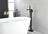 Floor Mounted Tub Faucet High Flow Freestanding Tub Filler Faucet with Handheld Shower Head and W2287P264493
