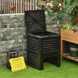300L Garden compost bin with 48 vents Yellow 21531439
