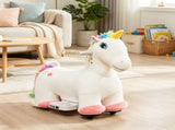6V Electric Kids Ride On Unicorn Battery Powered Animal Toy with Music, Foot Pedal & Forward 78386139