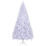 ZUN 8 FT Pre-lit Artificial Christmas Tree, Hinged Xmas Pine Tree with 1500 Branch Tips, 500 Lights and 28821149