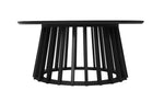 ZUN Round Coffee Table Set of 2, Grille Molding, Suitable for Bedroom, Living Room, Balcony W688116886