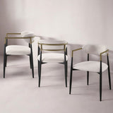 Jaramillo Beige Linen & Black Finish Side Chair B2726P287294
