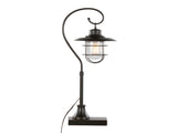Landen 33" Contemporary Metal Task Lamp in Oil Rubbed Bronze with Clear Glass Shade from Grandview B202P224119