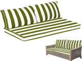 Outdoor Loveseat Cushion Set, 48 x 24 inch, Water Repellent Patio Furniture Cushions Replacement 98887834