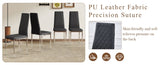 Modern Style Dining Chairs Set of 6 in Black, Essential for Minimalist Homes.Meeting Family Dining W2920P284970