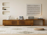 63" Mid-Century Modern Extendable TV Stand for TVs up to 75", Media Console TV Cabinet for Living W1801P163658