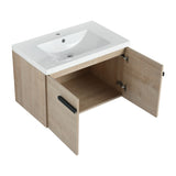 30 Inch Bathroom Cabinet With Sink,Soft Close Doors,Float Mounting Design, For Small Bathroom W999P195824
