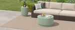 ZUN 19.9-inch H-shaped barrel coffee table, Nordic style, simple design, suitable for indoor and outdoor W1781P211088