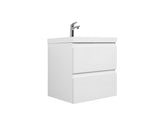 24" Floating Bathroom Vanity with Sink, Modern Wall-Mounted Bathroom Storage Vanity Cabinet with W1573P152683