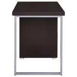 Cappuccino 3-drawer Reversible Office Desk B062P145586