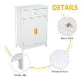 ZUN Bathroom Storage Cabinet White （Prohibited by WalMart） 02001708