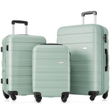 Luggage Sets New Model ABS Hardshell 3pcs Clearance Luggage Hardside Lightweight Durable Suitcase N726P203164W