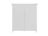 White Bathroom Storage Cabinet, Floor Cabinet with Adjustable Shelf and Drawers W40914883