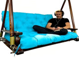 Swing Cushions 2-3 Seater Replacement Waterproof Bench Cushion 47.2x39.4x3.94in-120x100x10cm 51405709