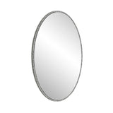 Iron Art Oval Retro Mirror, Antique Effect, Wall Hanging, Suitable For Bathroom, Bedroom, Living W757P251823