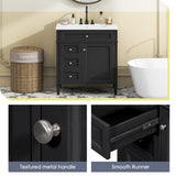 30'' Bathroom Vanity with Top Sink, Modern Bathroom Storage Cabinet with 2 Drawers and a Tip-out N710P206904B