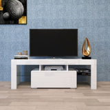 ZUN Entertainment TV Stand, Large TV Stand TV Base Stand with LED Light TV Cabinet. W33115869