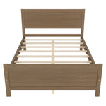 ZUN Wood Platform Bed Frame with Headboard, Mattress Foundation with Wood Slat Support, No Box Spring 71677590