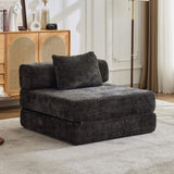 Compression Sofa,Convertible Floor Sofa Bed with Fixed-Shape Frame,Single Seater Boneless Modular 55534022