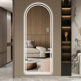 65" x 21" Arch Design LED Full Length Mirror ,Dimmable, High Definition & Explosion-Proof, W2709P242456