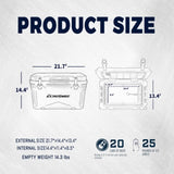 25Qt New White Warming Box T2602P171028