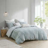 ZUN 3 Piece Cotton Jacquard Duvet Cover Set B03596483