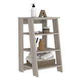 Nashua 4-Shelf Linen Cabinet Light Grey B06280361