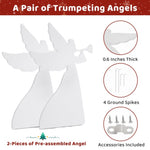 ZUN 2pcs 36in PVC Angel Garden Angel Decoration White 52627002