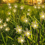 ZUN 8 Pack Solar Swaying Garden Lights with Snowflakes, Solar Landscape Pathway Stake lights, Outdoor 75162510