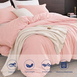 3PC Pure Color Bedding - Microfiber Hotel Series, with Zipper Closure Quilt Cover and Two 68786640