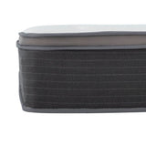 12 in. Pocket Spring Hybrid Bed in a Box Mattress, Queen, Plush Gel Memory Foam Mattress, White/Gray B011P204489