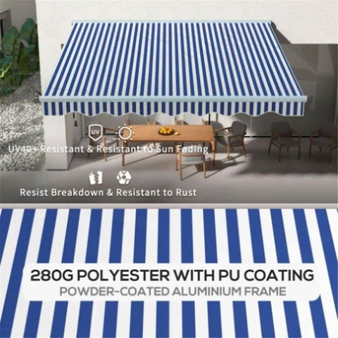 ZUN Electric Awning /Patio Retractable Awning -AS （Prohibited by WalMart） 27349408