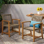 ZUN HAMPTON WOOD AND WICKER DINING CHAIR 60400.00