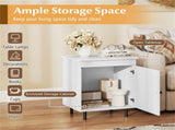 2 white bedside tables with doors 54059730