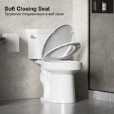 4.8 LPF 1.28 GPF Siphonic Two-Piece Toilet, Side Single Flush, CUPC, Watersense, ADA Height, Gloss W3192P279681