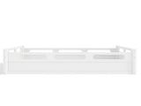 Full Size Floor Platform Bed with Full-length Guardrails, Low Profile Full Bed Frame, No Box Spring W1580P438792