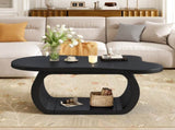 ON-TREND 39.3"*23.6" Modern Cloud Coffee with 1.5" Thicktop, Cream Style Irregular End N721P262567B
