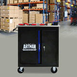 DOUBLE-DOOR CLAPBOARDl MULTI-FUNCTION TOOL CART--BLAKBLUE W1102P182240