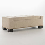 ZUN CHELSEA STORAGE OTTOMAN W/STUDS 54574.00F