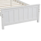 ZUN Wood Platform Bed Twin size Platform Bed, White 88593053