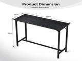 43-Inch Bar Table - 209 lbs Capacity Pub Height Table with Durable MDF Top & Metal Frame, 68111269